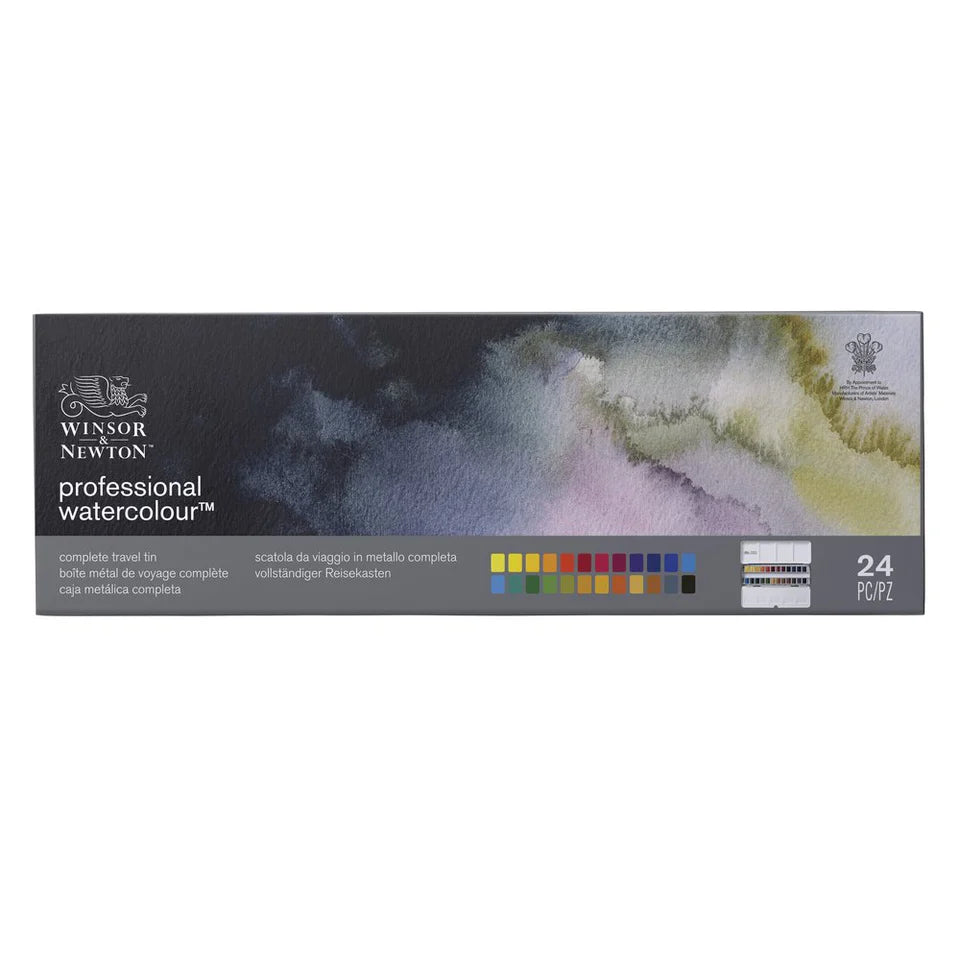 PROFFESIONAL WATERCOLORS COMPLETE TRAVEL TIN