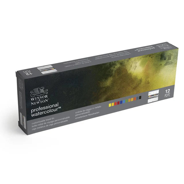 PROFFESIONAL WATERCOLORS CUSTOMIZABLE TRAVEL TIN