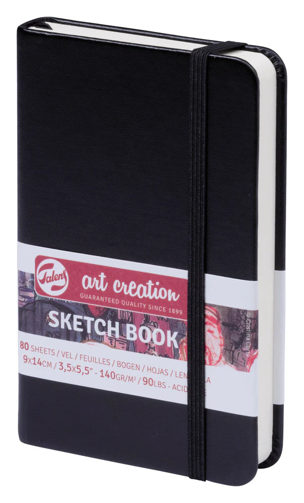 ART CREATION SKETCHBOOK BLACK 9CM x 14CM