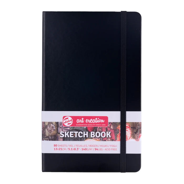 ART CREATION SKETCHBOOK BLACK 12CM X 12CM