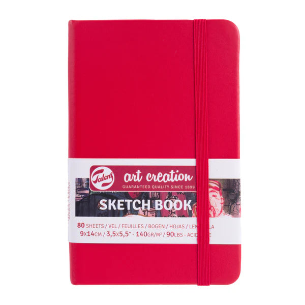 ART CREATION SKETCHBOOK 3.54&quot;X5.51&quot; RED