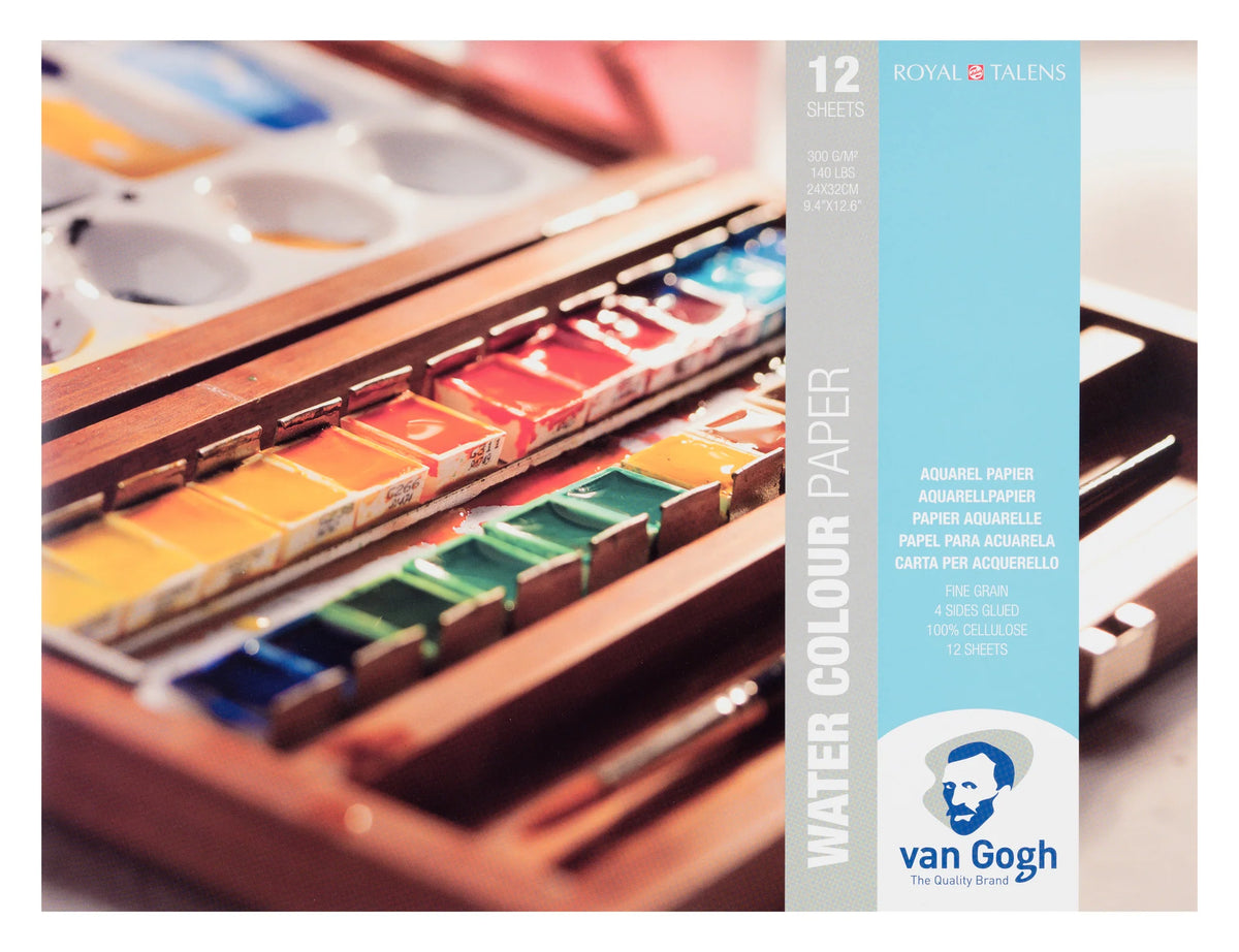 VGWC PAPER PAD 140LB COLD PRESS 9" X 12" 12 SHEETS