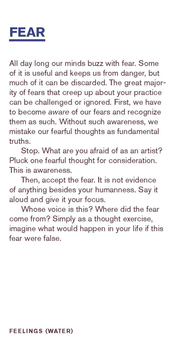 ARTIST&#39;S DECK - 52 CARDS &amp; GUIDE BOOK