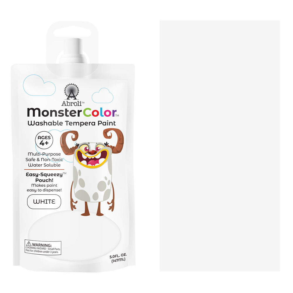 MONSTER WASHABLE TEMPERA 5oz WHITE