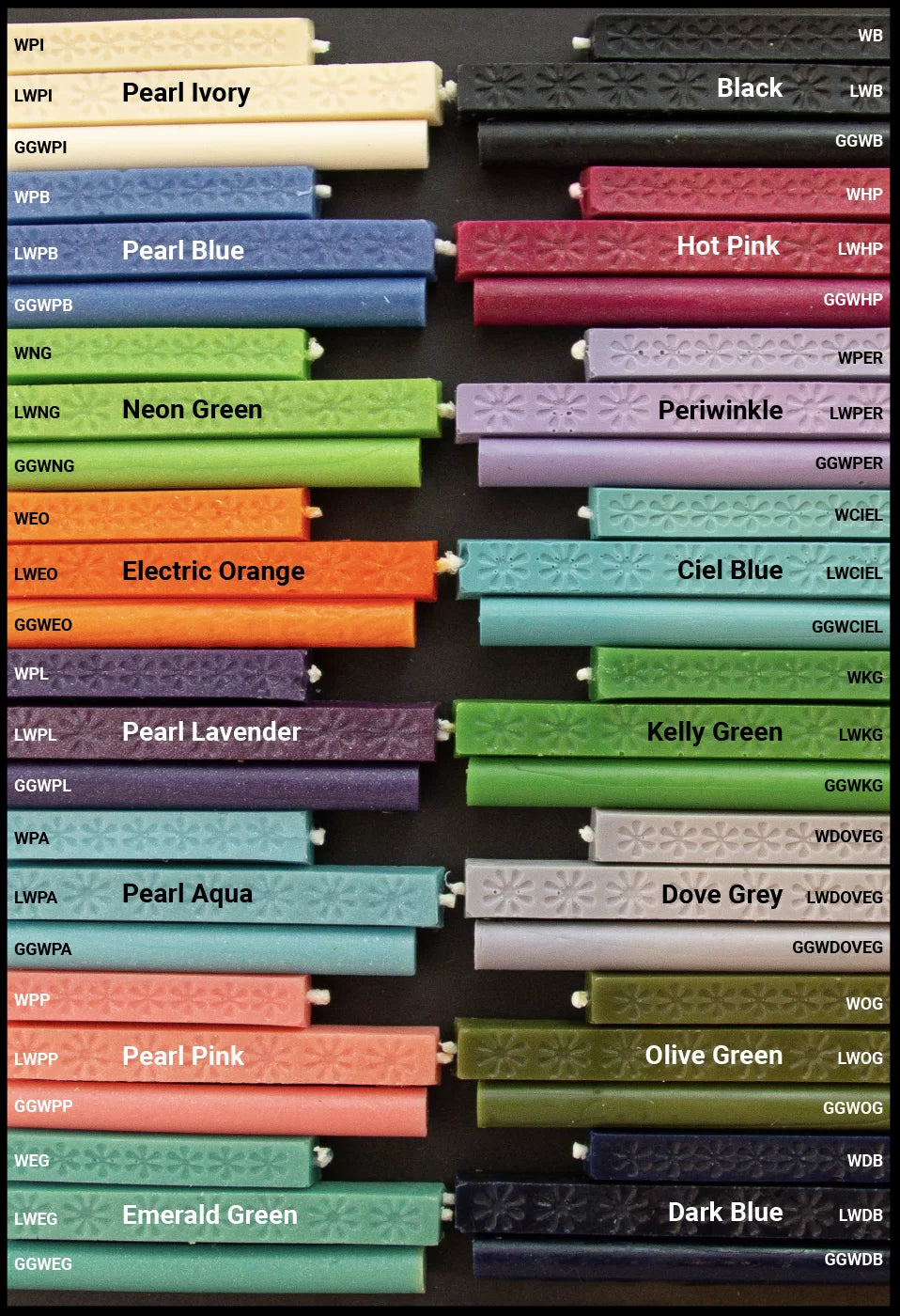 LONG WAX STICK PEARL LAVENDER