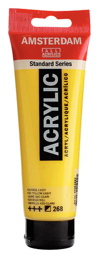 AMSTERDAM STANDARD ACRYLIC 120ML AZO YELLOW LIGHT 268