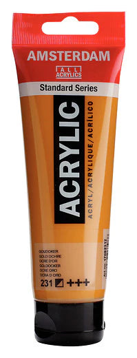 AMSTERDAM STANDARD ACRYLIC 120ML GOLD OCHRE 231