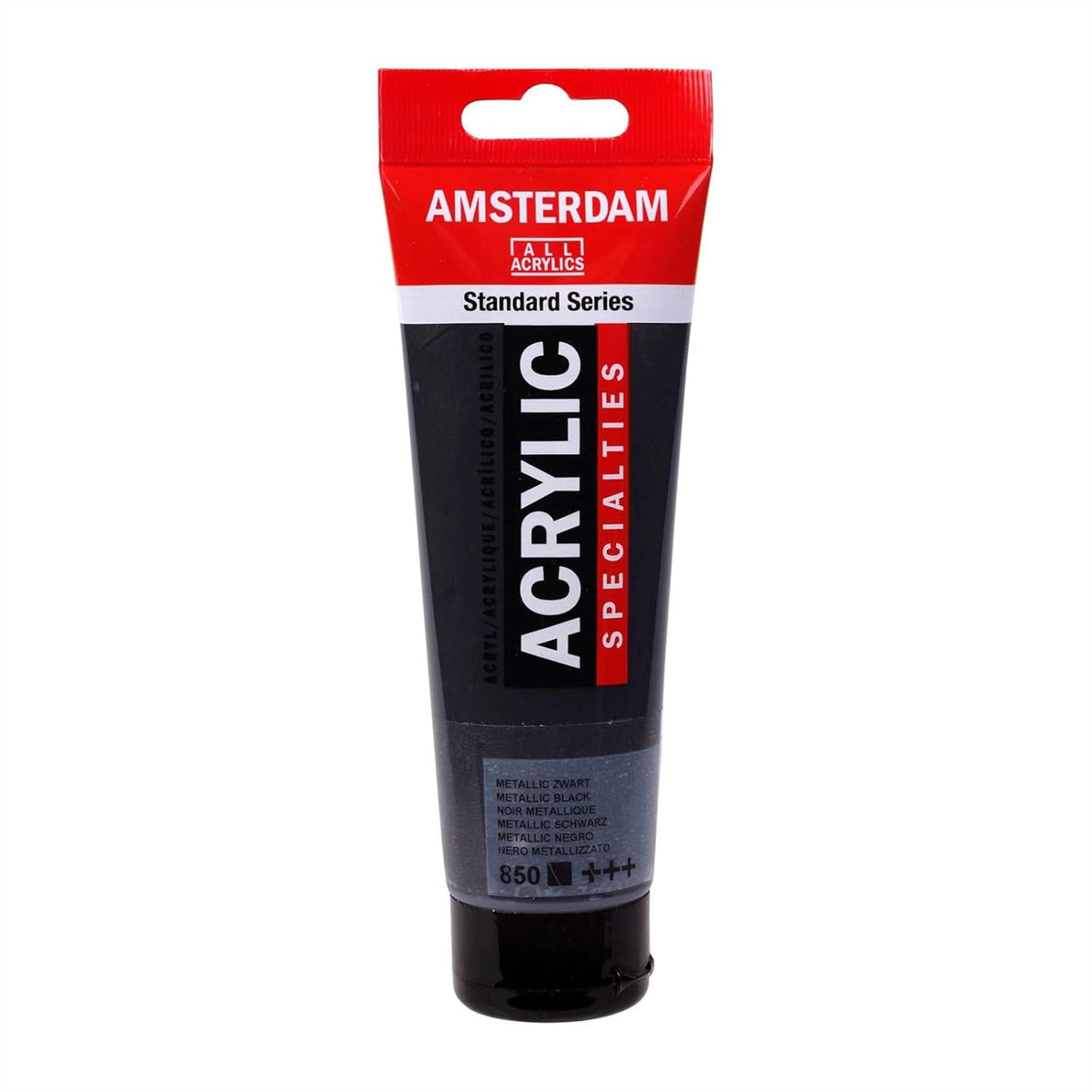 AMSTERDAM STANDARD ACRYLIC 120ML METALLIC BLACK 850