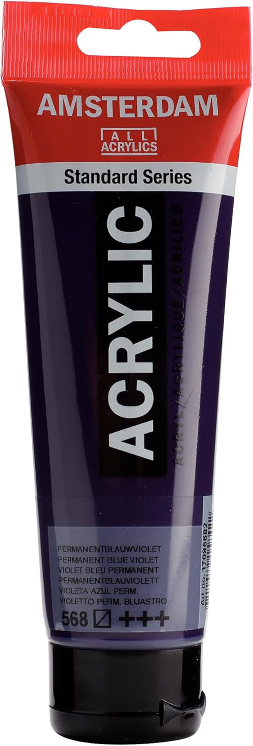 AMSTERDAM STANDARD ACRYLIC 120ML PERMANENT BLUE VIOLET 568