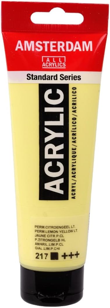 AMSTERDAM STANDARD ACRYLIC 120ML PERMANENT LEMON YELLOW LIGHT 217