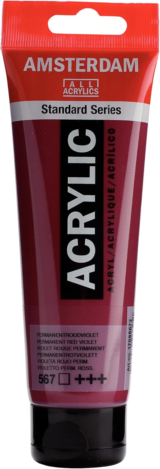 AMSTERDAM STANDARD ACRYLIC 120ML PERMANENT RED VIOLET 567