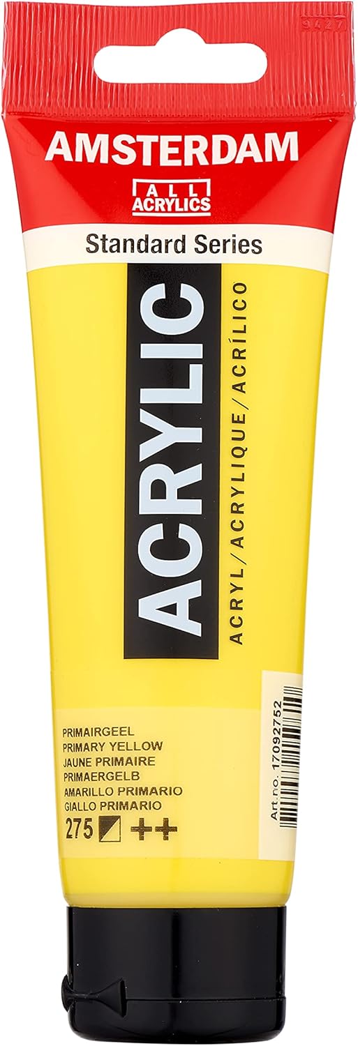 AMSTERDAM STANDARD ACRYLIC 120ML PRIMARY YELLOW 275