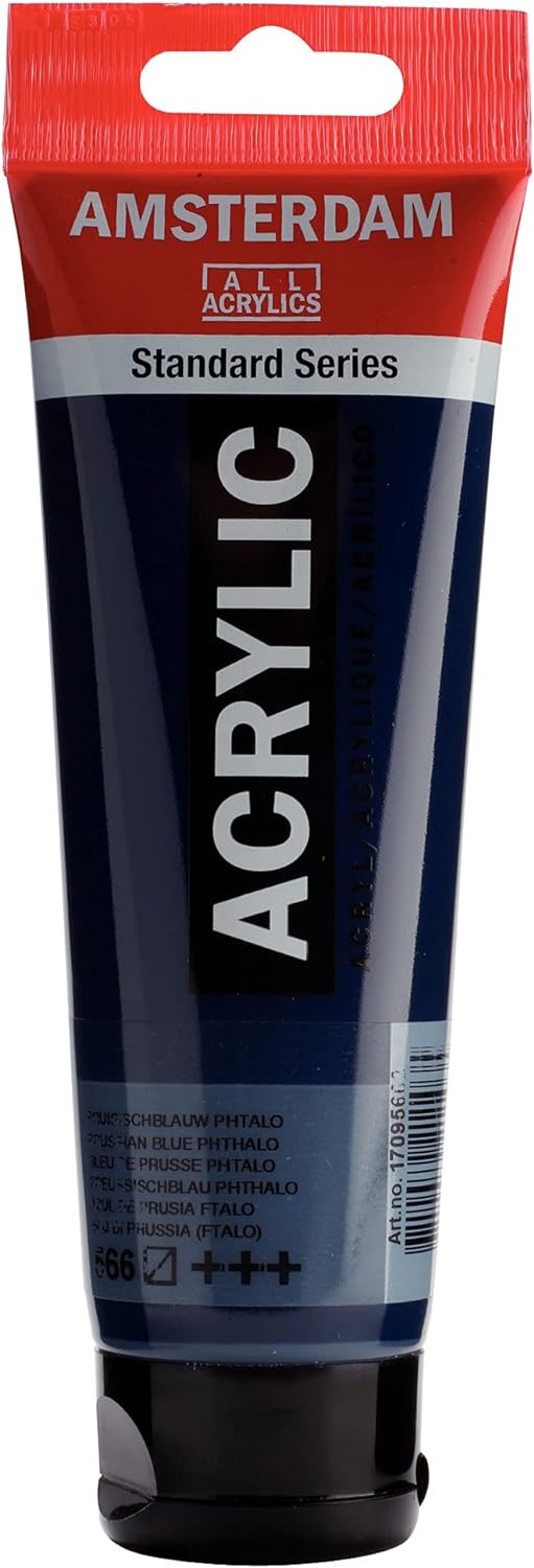 AMSTERDAM STANDARD ACRYLIC 120ML PRUSSIAN BLUE PHTHALO 566
