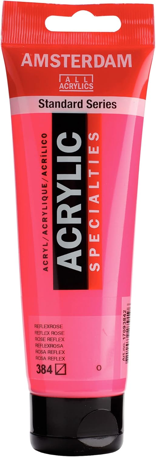 AMSTERDAM STANDARD ACRYLIC 120ML REFLEX ROSE 384