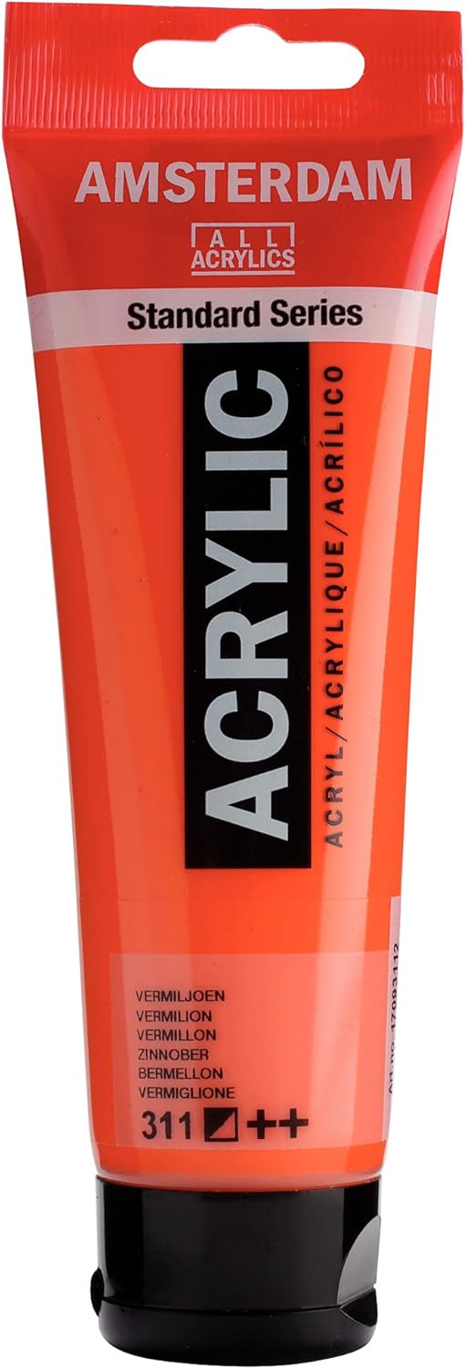 AMSTERDAM STANDARD ACRYLIC 120ML VERMILLION 311