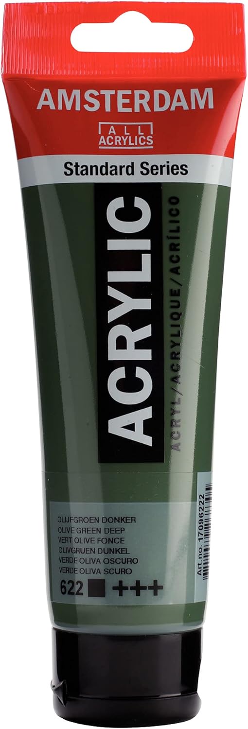 AMSTERDAM STANDARD ACRYLIC 120ML OLIVE GREEN DEEP 622