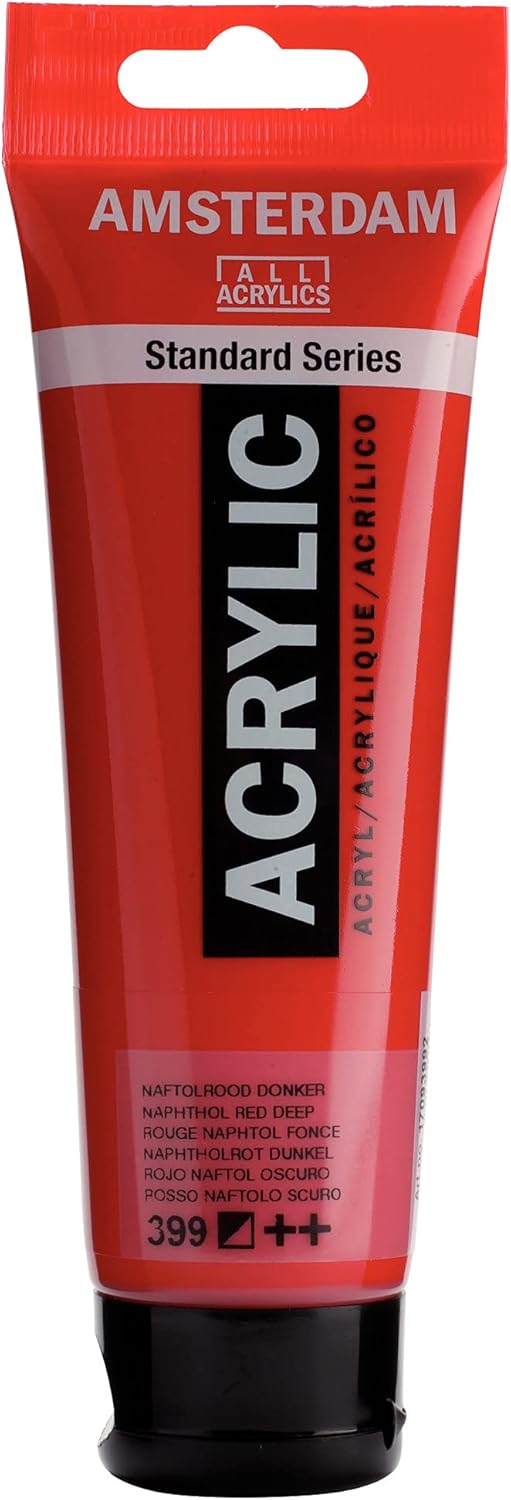 AMSTERDAM STANDARD ACRYLIC 120ML NAPHTH RED DEEP 399