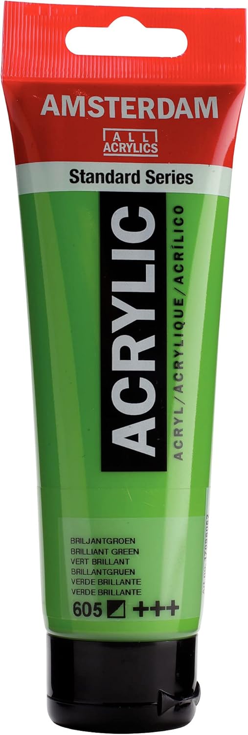 AMSTERDAM STANDARD ACRYLIC 120ML BRILLIANT GREEN 605