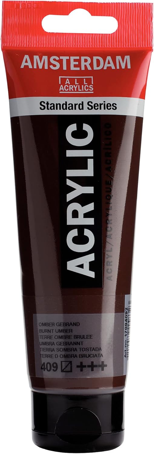 AMSTERDAM STANDARD ACRYLIC 120ML BURNT UMBER 409