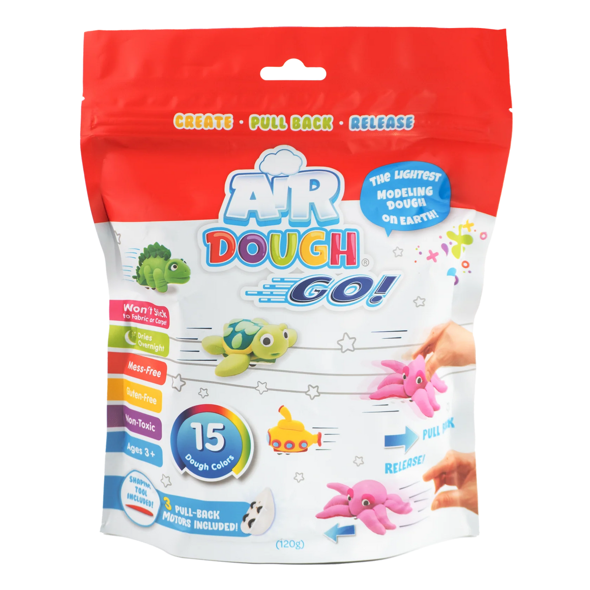 AIR DOUGH GO! CREATE KIT – 15 COLORS