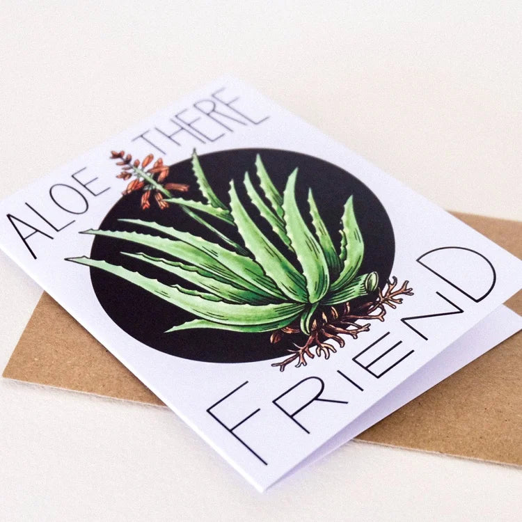 BANNER CARD- ALOE THERE FRIEND