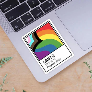 STICKER - LGBTQ PROGRESS PRIDE PAINT SWATCH