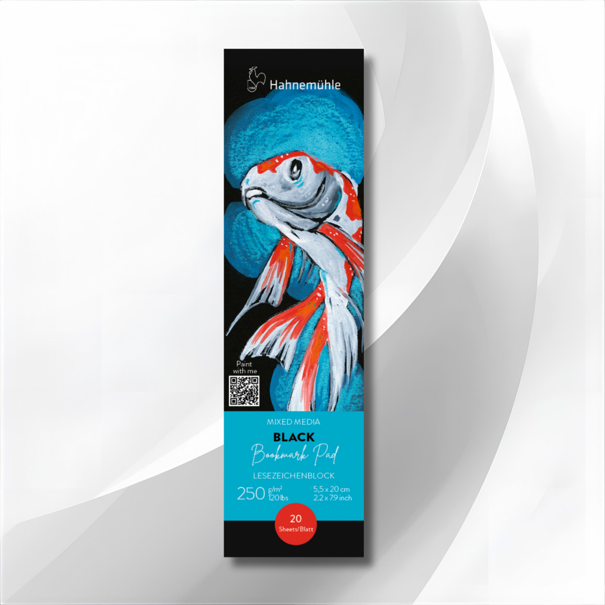 BLACK BOOKMARK PAD 250GSM, 20 SHEET PAD