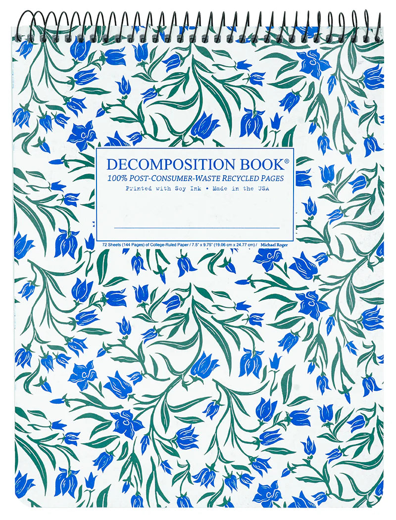 DECOMPOSITION BOOK TOPBOUND SPIRAL BLUEBELLS