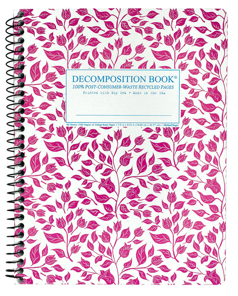 DECOMPOSITION BOOK SPIRAL BOUGAINVILLEA