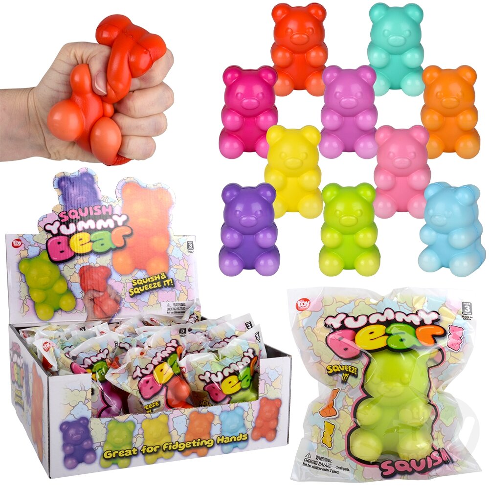 4" SQUISH YUMMY BEARS