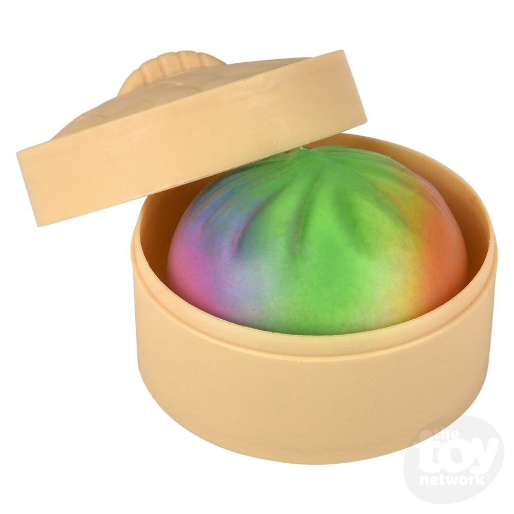 2" SQUISH &amp; STRETCH RAINBOW  DUMPLING