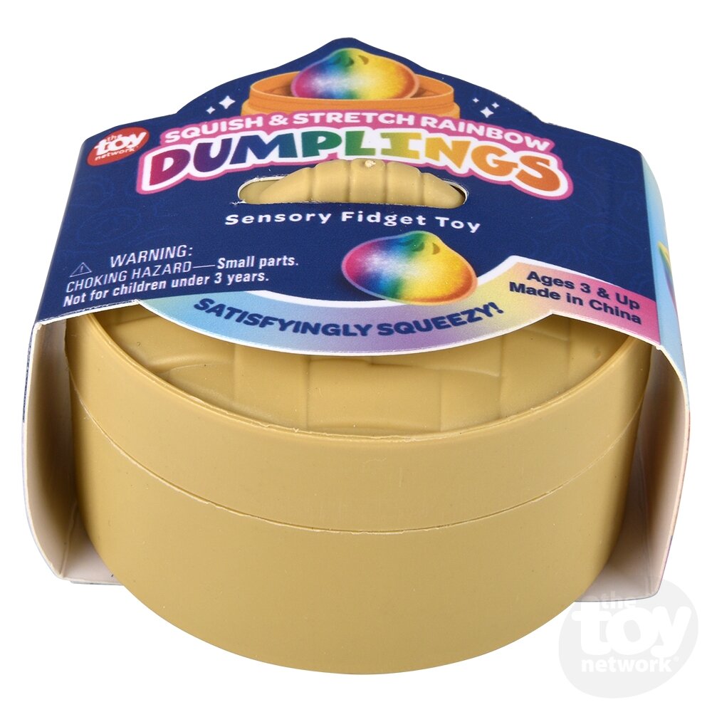 2" SQUISH &amp; STRETCH RAINBOW  DUMPLING