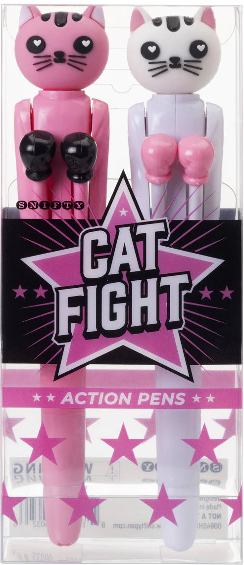 CAT FIGHT ACTION PENS