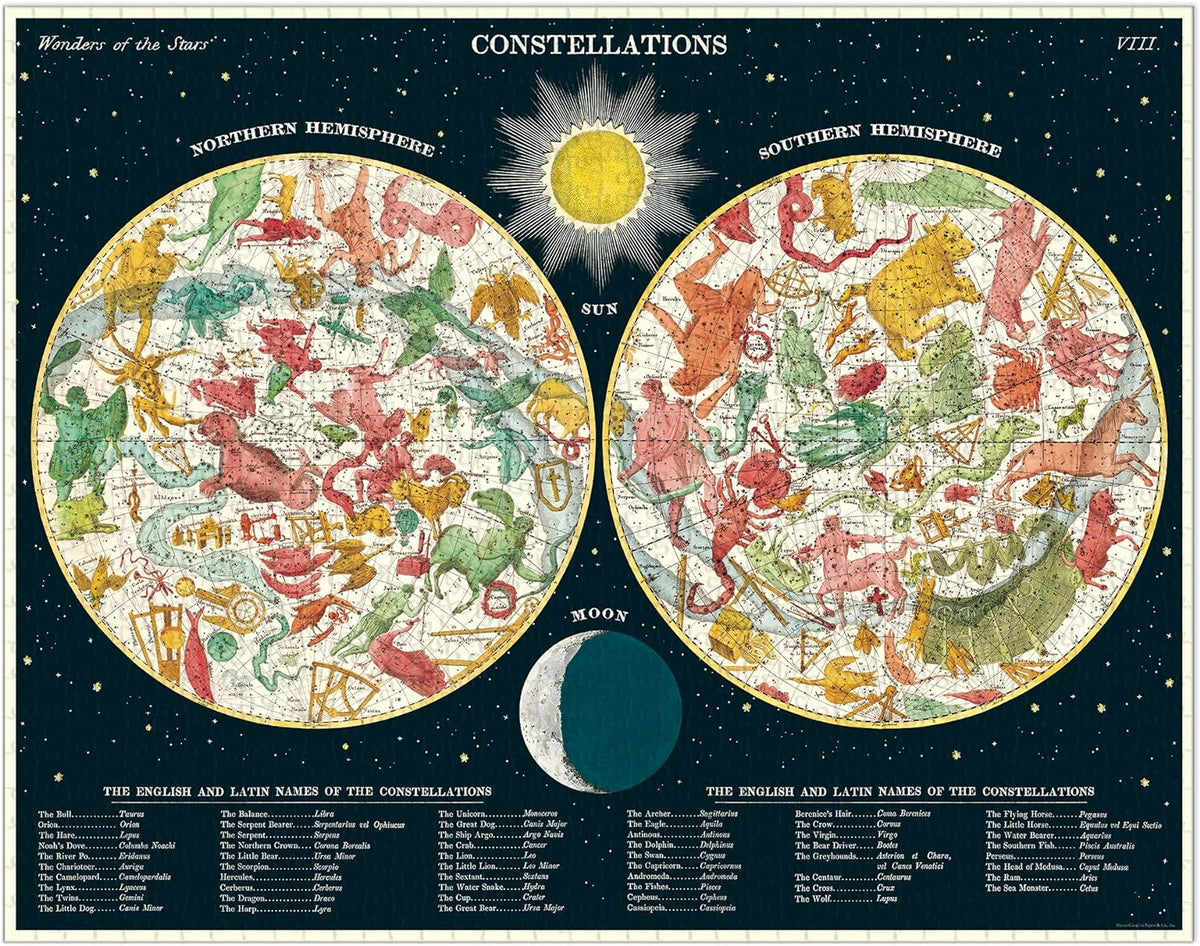 1000 PIECE VINTAGE PUZZLE - CONSTELLATIONS