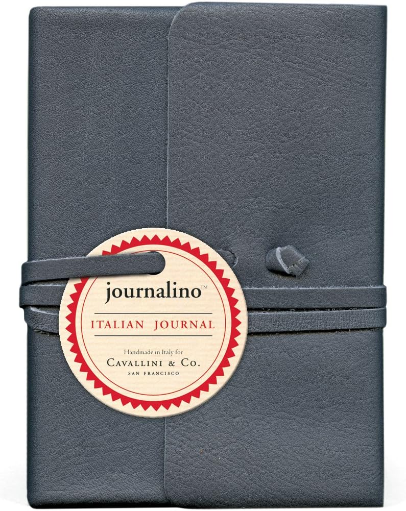 LEATHER JOURAL 3.75"x4.5" INDIGO