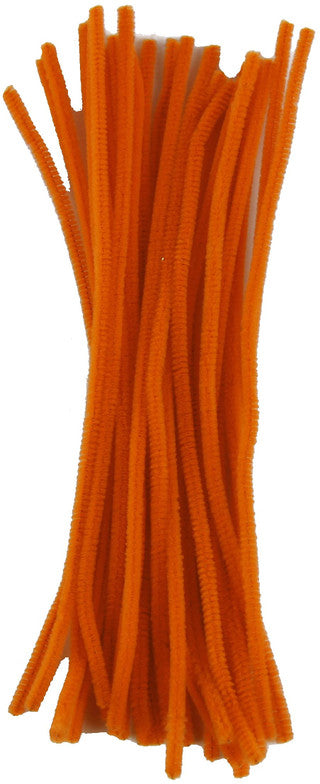 CHENILLE STEMS 11.8" X 0.24" PACK OF 25 - ORANGE