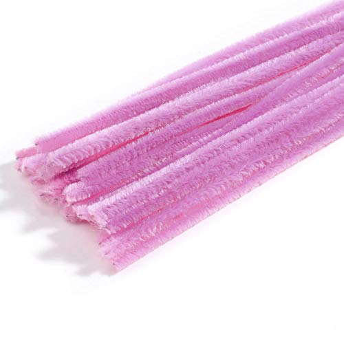 CHENILLE STEMS 11.8" X 0.24" PACK OF 25 - PINK