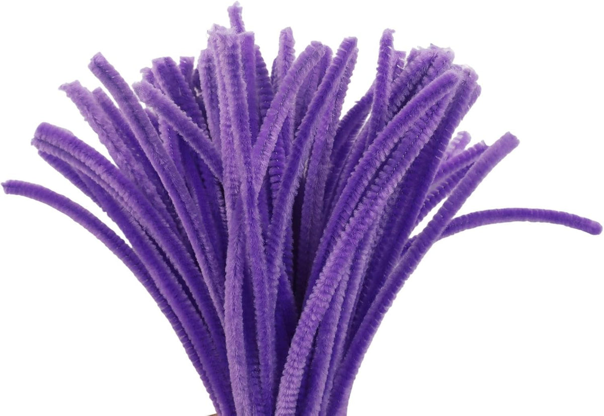 CHENILLE STEMS 11.8" X 0.24" PACK OF 25 - PURPLE