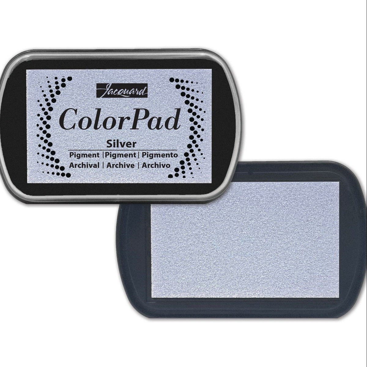 Silver ink pad with 'ColorPad' branding on a white background