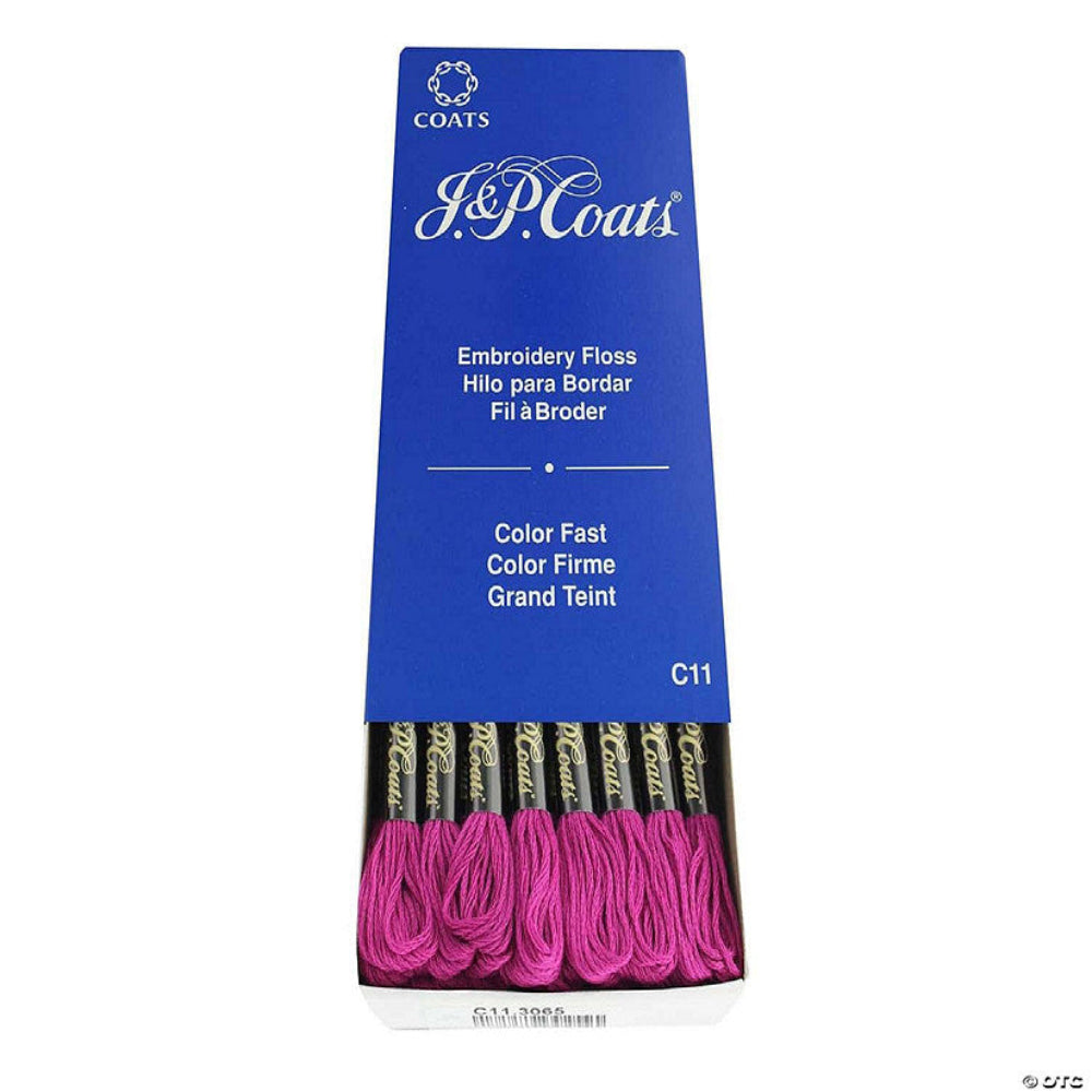 J&amp;P COATS EMBROIDERY FLOSS CRANBERRY VERY DARK