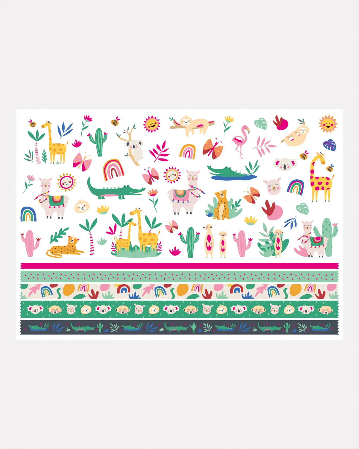 FOLIA DECORATIVE PAPER PAD SWEET SAFARI 9.4"X13.4"
