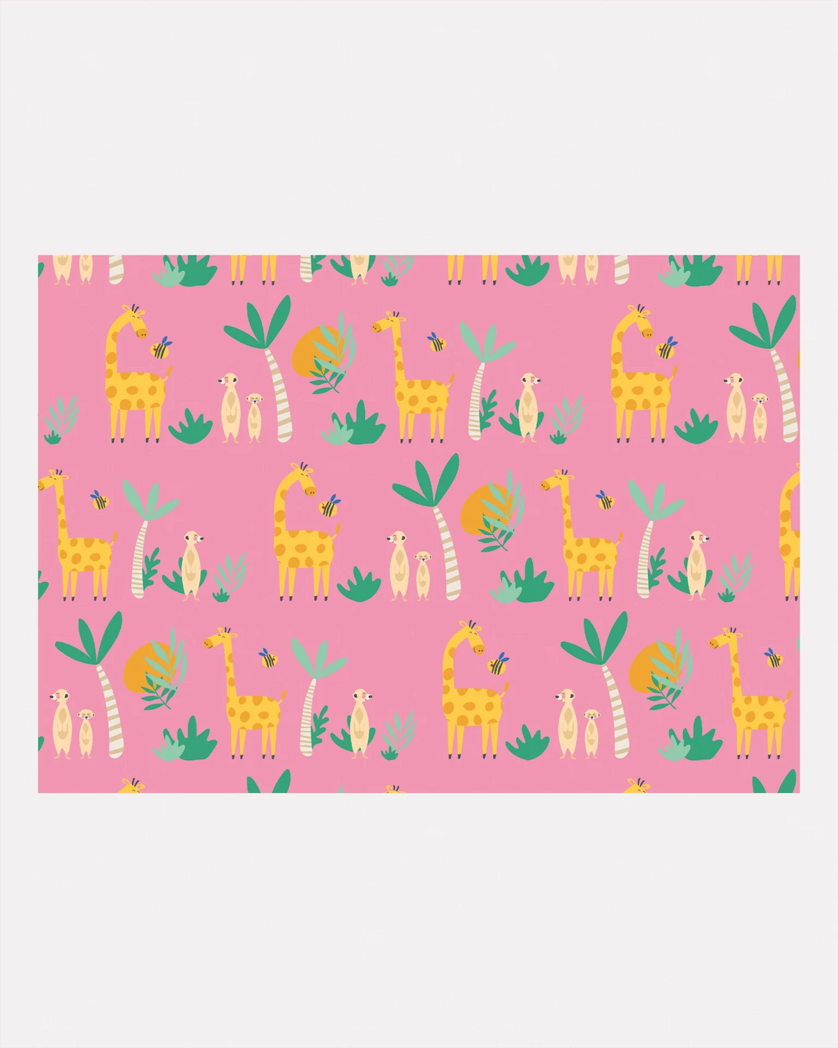FOLIA DECORATIVE PAPER PAD SWEET SAFARI 9.4"X13.4"