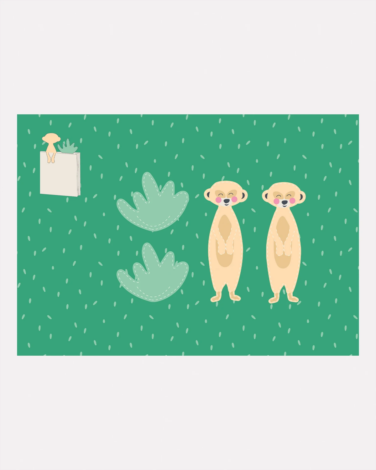 FOLIA DECORATIVE PAPER PAD SWEET SAFARI 9.4"X13.4"