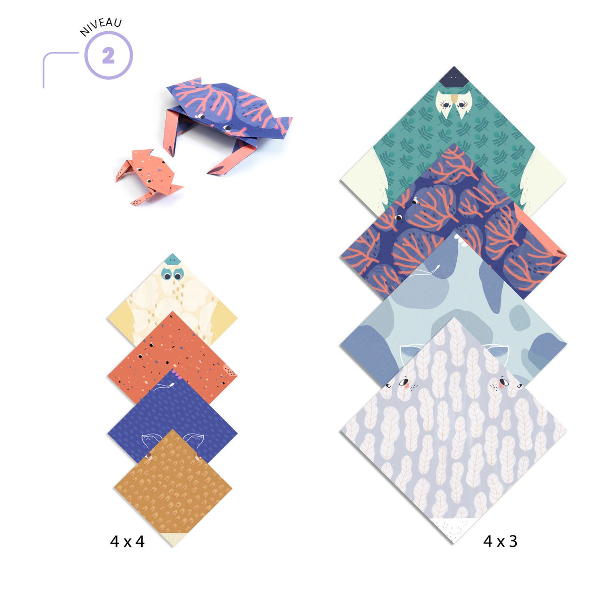 ORIGAMI PAPER CRAFT KITS - ANIMAL FAMILIES
