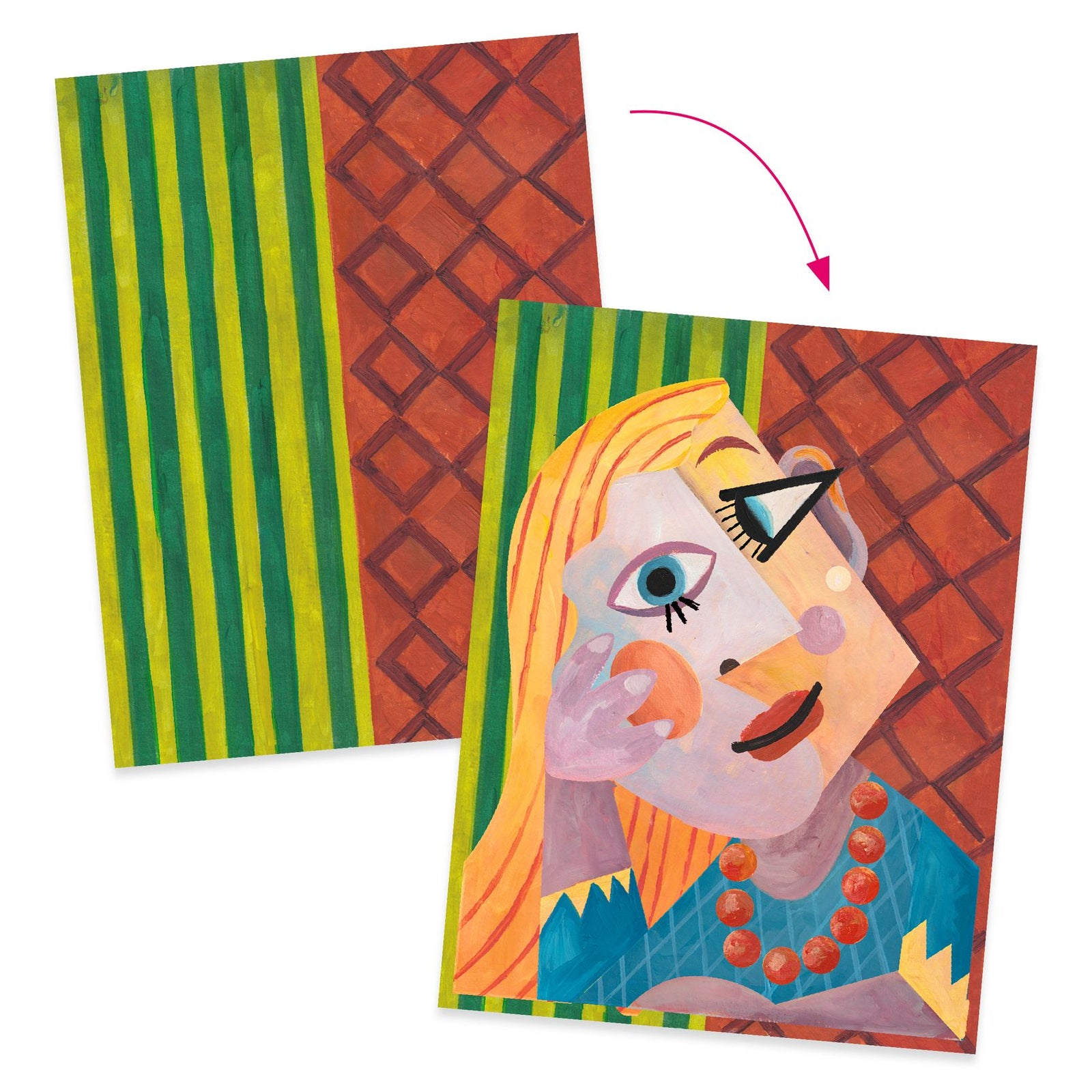 INSPIRED BY PABLO PICASSO SQUARE HEADS