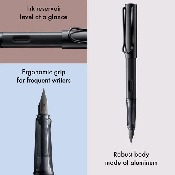 AL-STAR FOUNTAIN PEN – BLACK (FINE NIB)