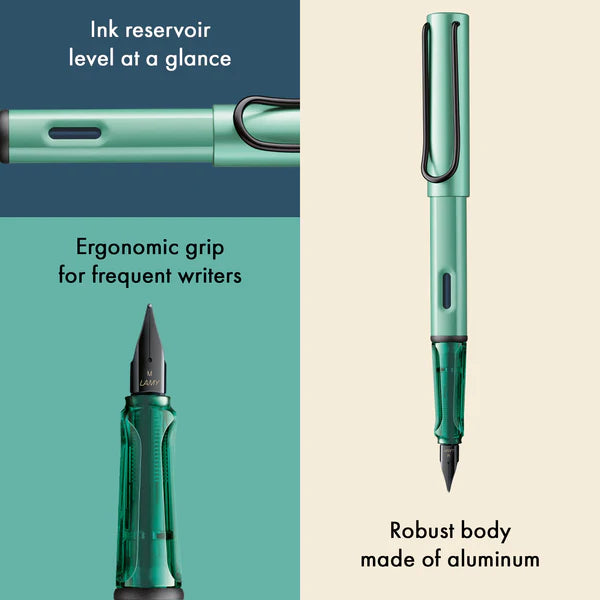 AL-STAR FOUNTAIN PEN – MINT  (FINE  NIB )