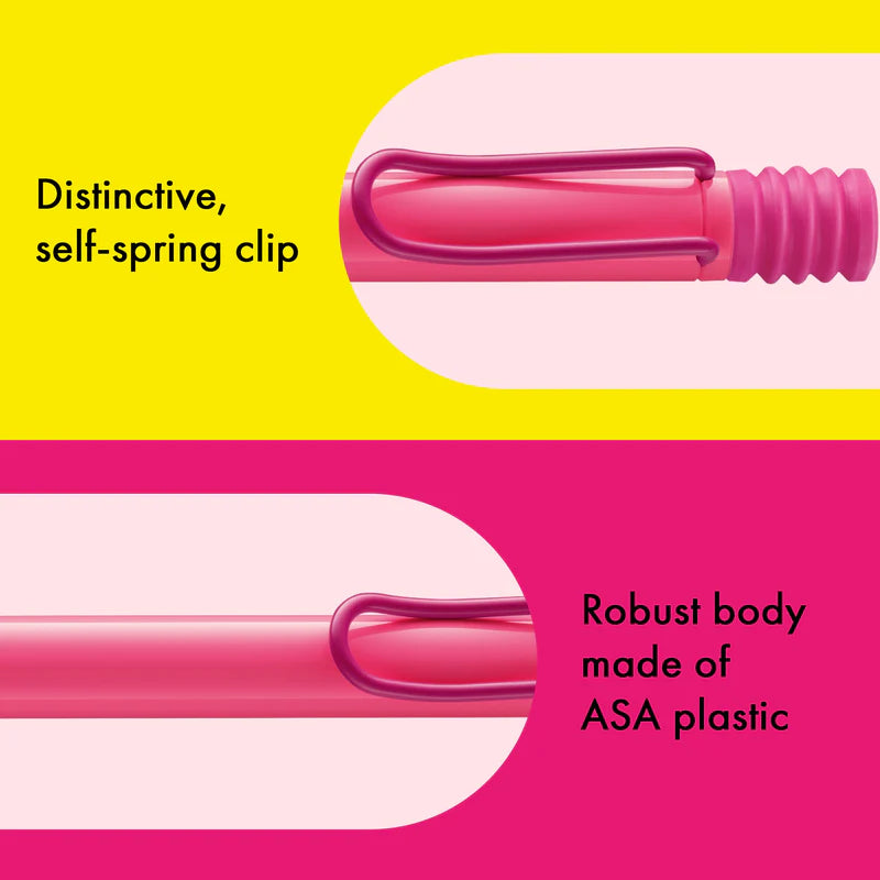 SAFARI FOUNTAIN PEN - NEON PINK (FINE NIB)