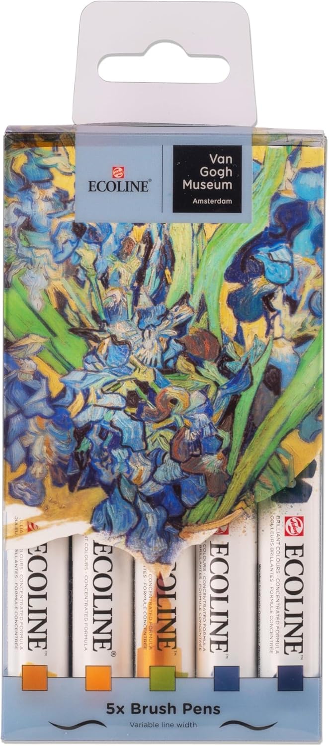 ECOLINE WATERCOLOR BRUSHPEN SET/5 VAN GOGH SERIES