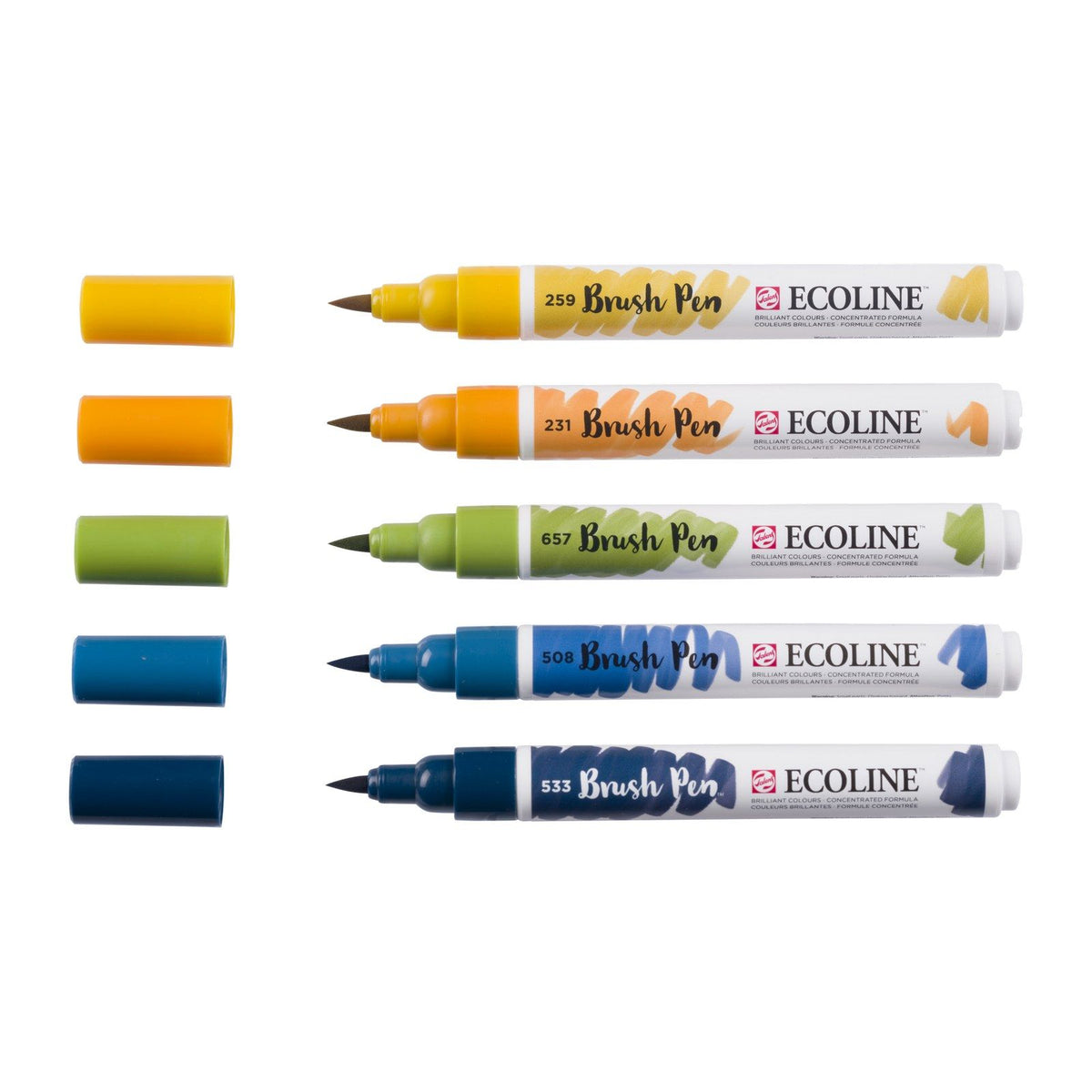 ECOLINE WATERCOLOR BRUSHPEN SET/5 VAN GOGH SERIES